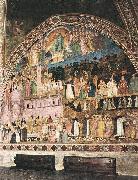 Frescoes on the right wall